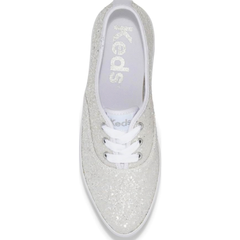 Keds Platform Point Glitter Lace Up Wedding Shoe
